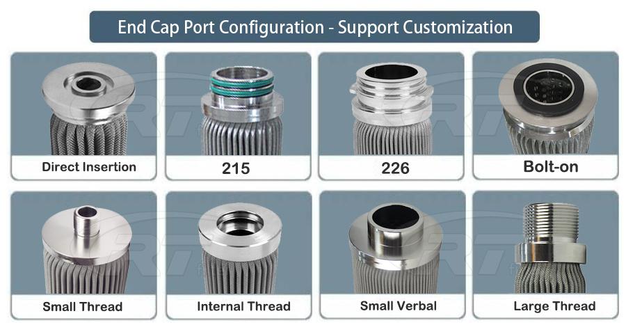 Threaded Pleated Stainless Steel 304 Polymer Melt Candle Fuel Oil Filter